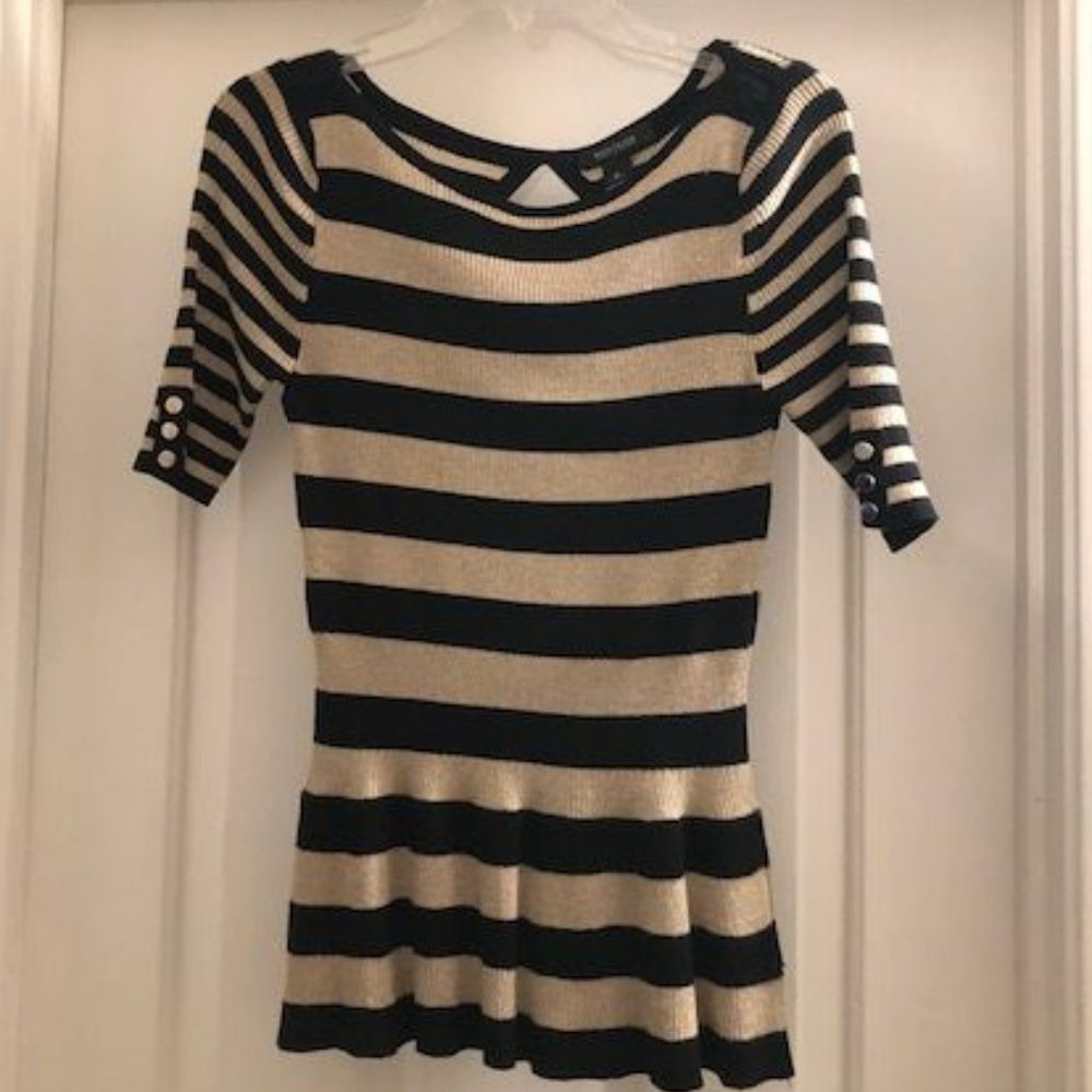 White House Black Market Peplum Sweater - M